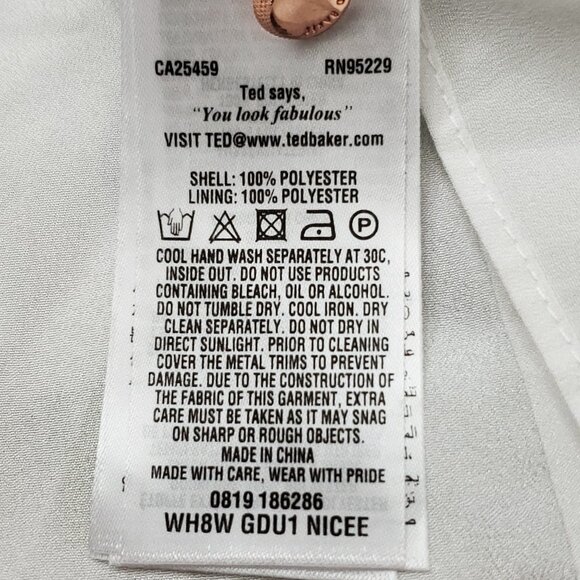 Ted Baker Harmony Fine Pleat Floral Maxi Dress Size 4 - Picture 11 of 16